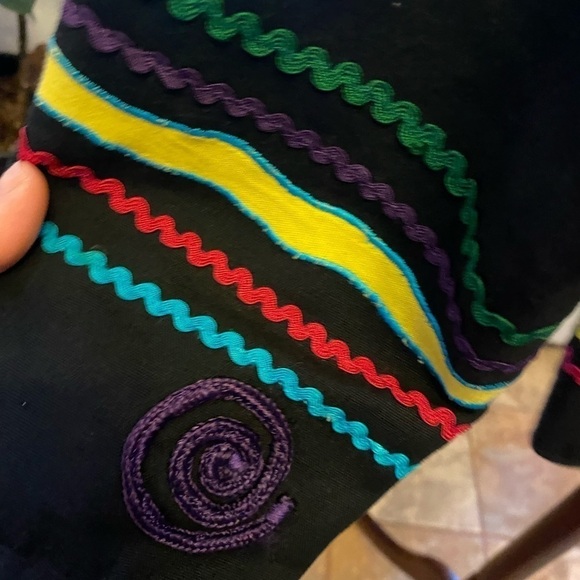 NEW DIRECTION BRIGHT PADTEL COLORED PRINTED JACKET SIZE S SEE MEASUREMENTS - Picture 5 of 7